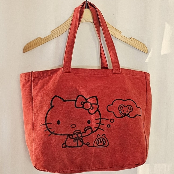 Hello Kitty Red Canvas Tote Bag - Picture 10 of 11